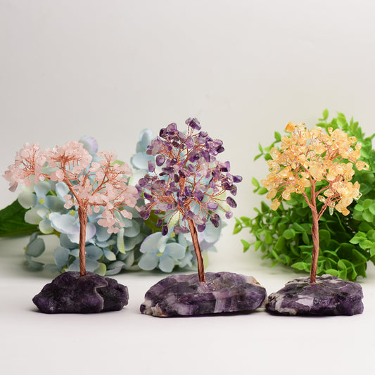 Crystal Tree with Dream Amethyst Base Free Form Bulk Wholesale