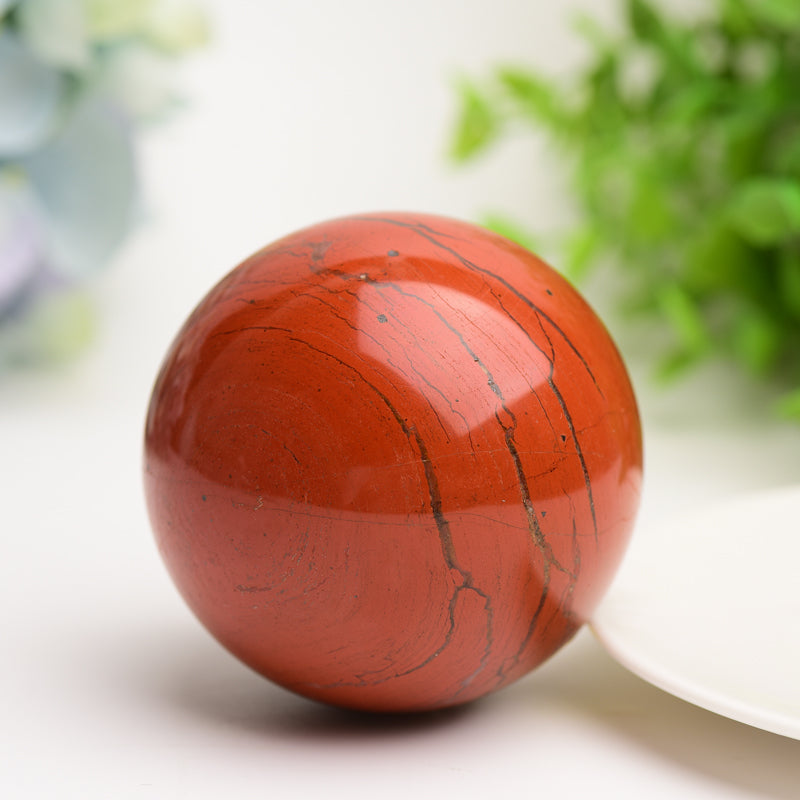 2.5"-3.0" Red Jasper Crystal Sphere Bulk Wholesale