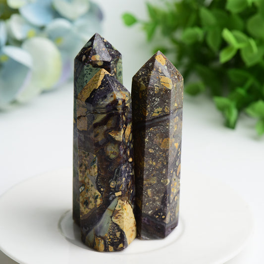 2.5"-4.0" Purple Fluorite Root Crystal Point Crystal Healing Bulk Wholesale