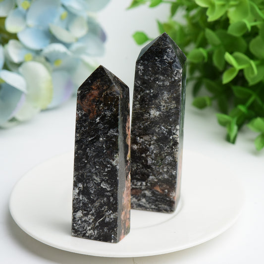 2.5"-4.0" Lepidolite in Sunstone Crystal Point Crystal Healing Bulk Wholesale