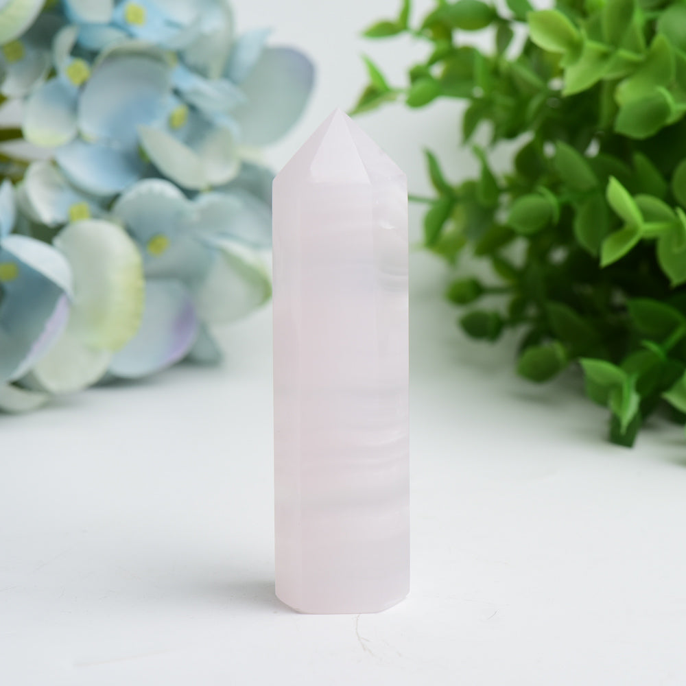 2.5"-4.0" Pink Calcite Crystal Points Crystal Healing Bulk Wholesale