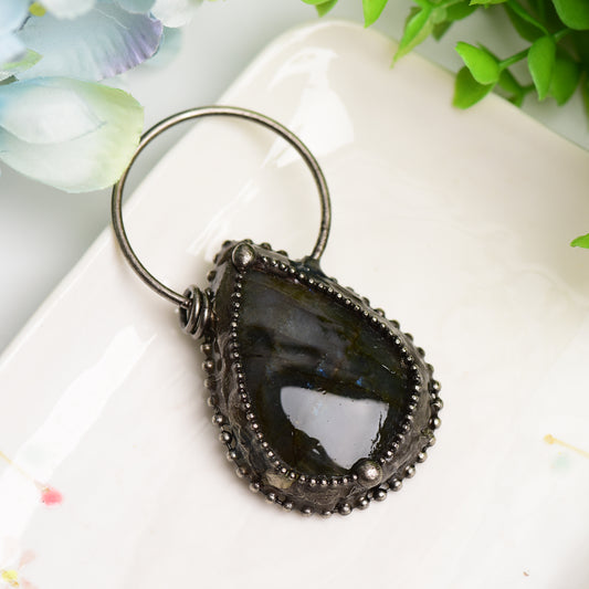 Labradorite Pendant for Jewelry DIY Bulk Wholesale