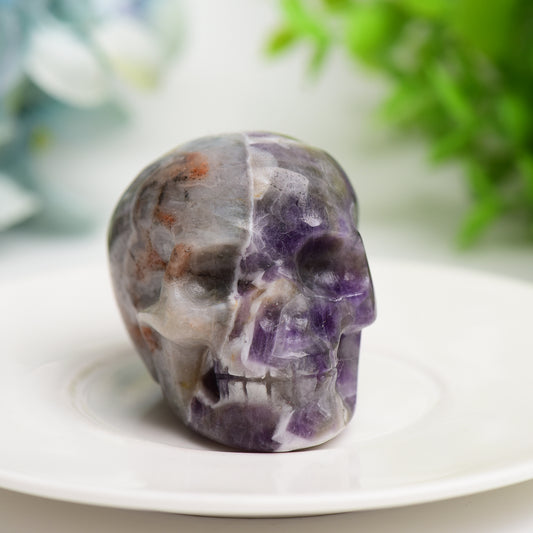 2.0" Mixed Crystal Skull Carving Bulk Wholesale