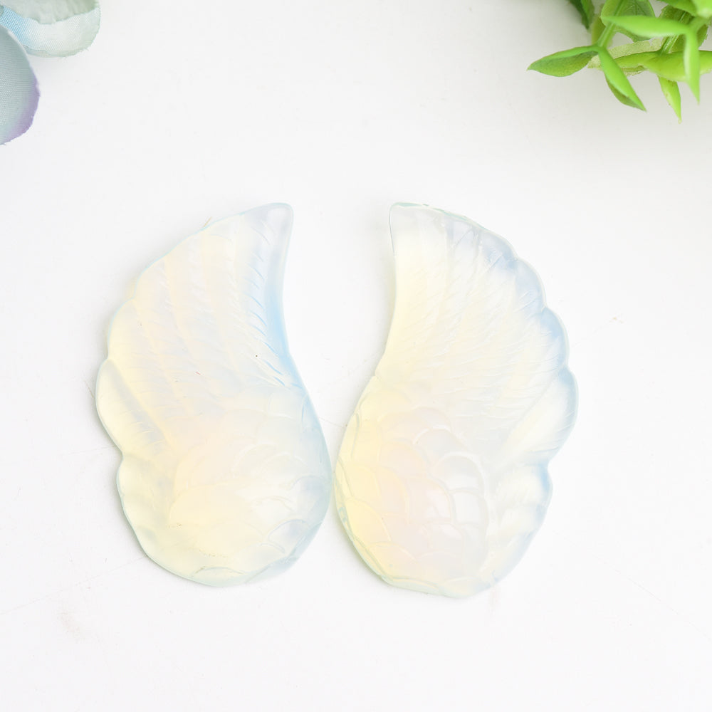 2.4" Mixed Crystal Wings Carving Crystal Healing Bulk Wholesale