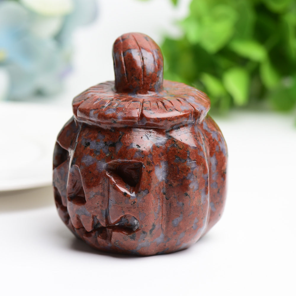 2.8" Re Que Sera Pumpkin Crystal Carving for Halloween Bulk Wholesale