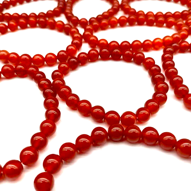 8mm Carnelian Stretchy Gemstone Bracelet