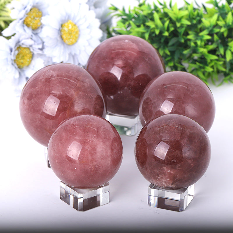 Strawberry Quartz Sphere