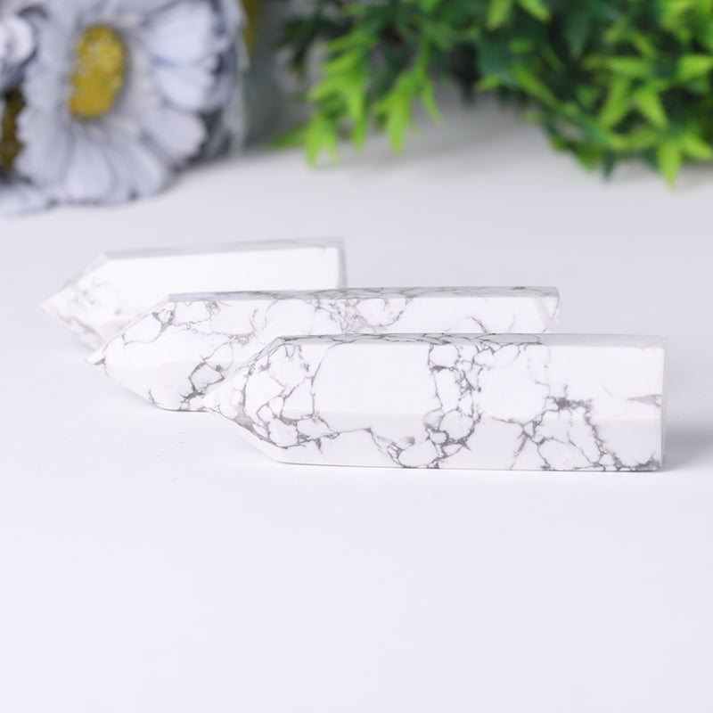 Wholesale Howlite Point Healing Tower