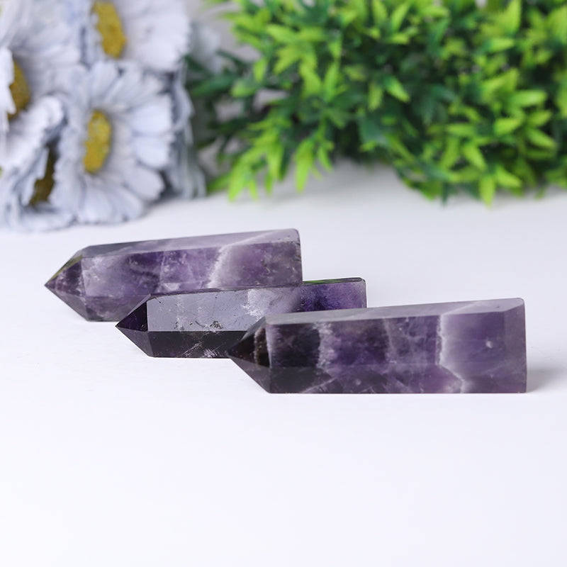Wholesale Natural Dream Amethyst Chevron-Amethyst Points