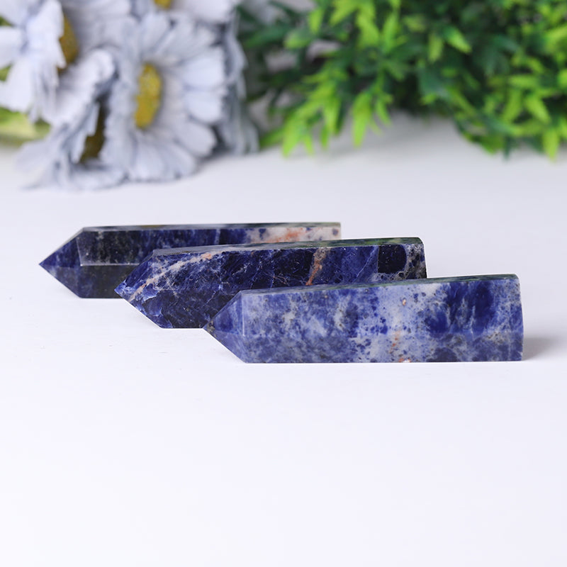 Wholesale Natural Crystal Healing Stone Sodalite Crystal Point