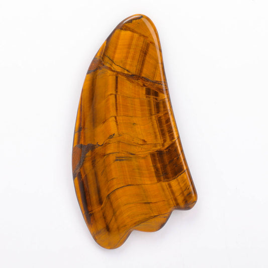 4.2" Tiger Eye Guasha Board for Face