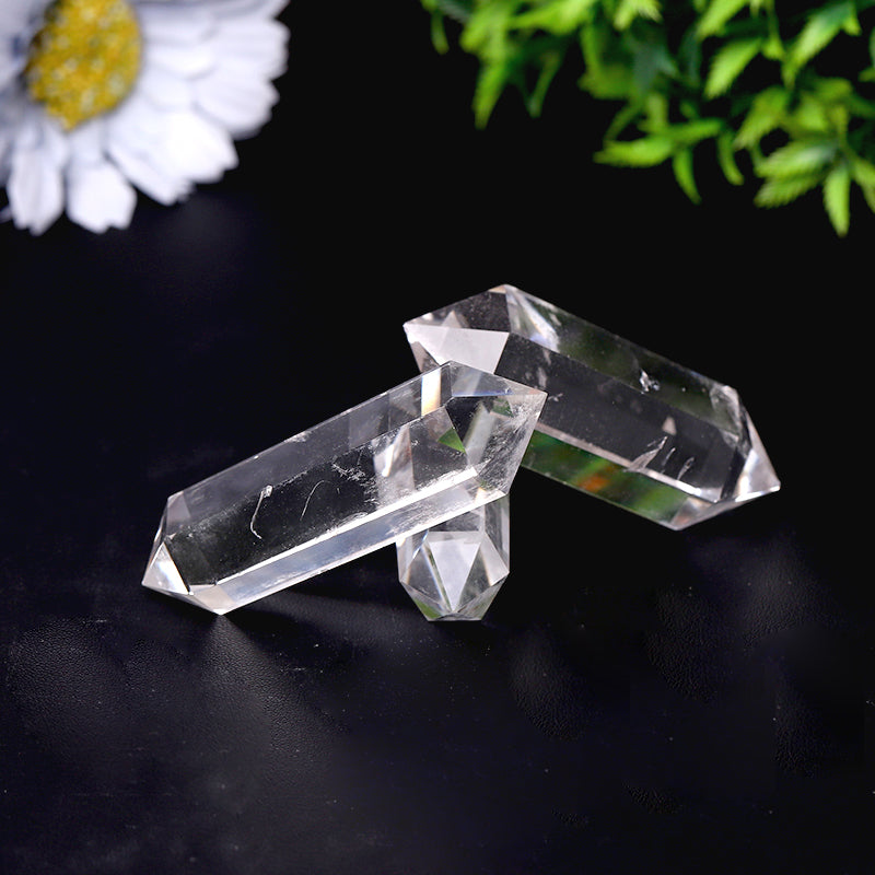 High Quality Natural Clear Quartz Double Terminated Points