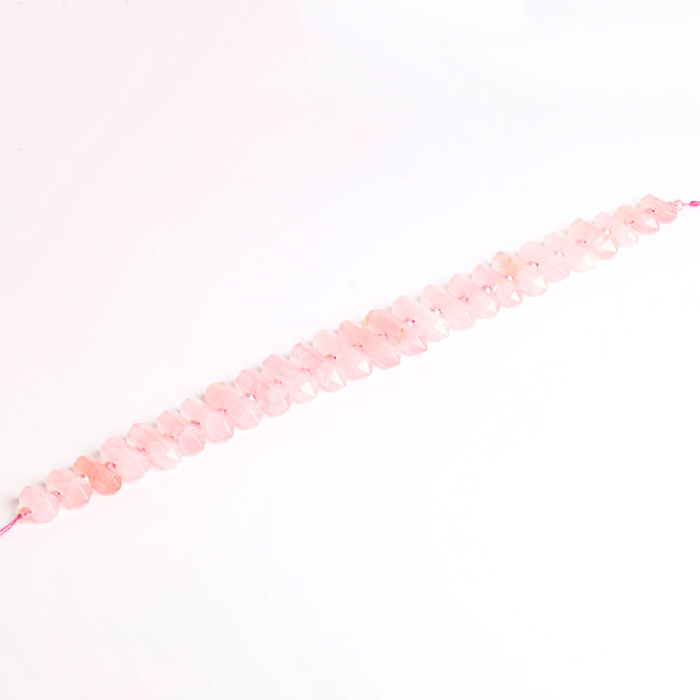 Rose Quartz Crystal Chain String for DIY