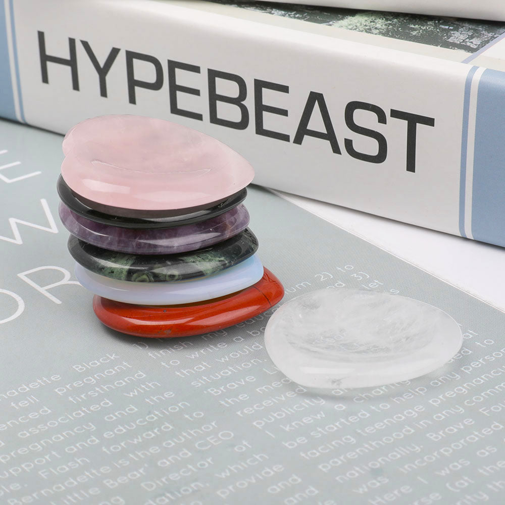 Heart Shape Crystal Worry Stone