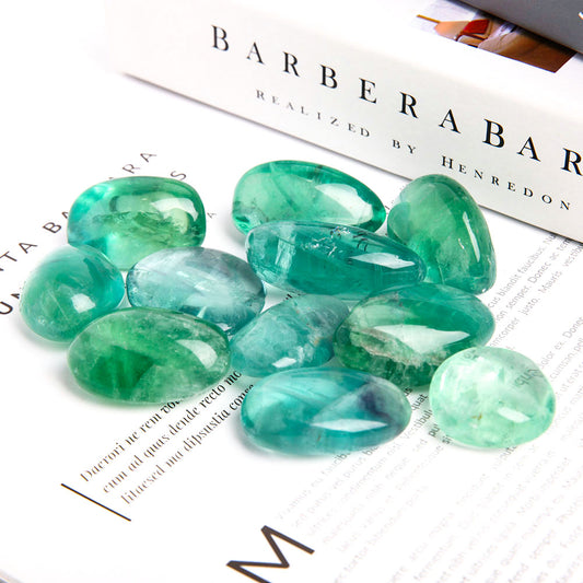 0.5kg Green Fluorite Crystal Tumbles