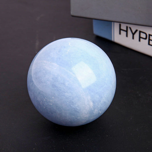 Blue Calcite Crystal Sphere