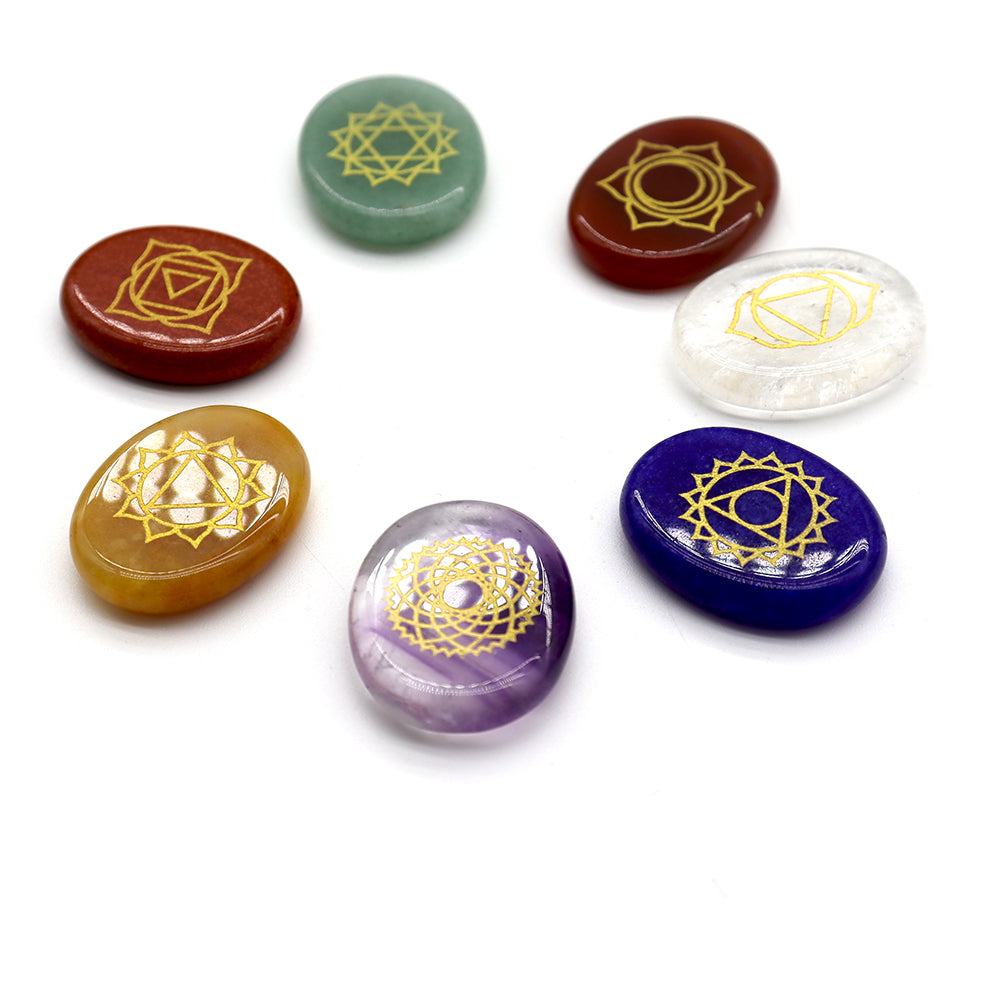 7 Chakra Worry Stones