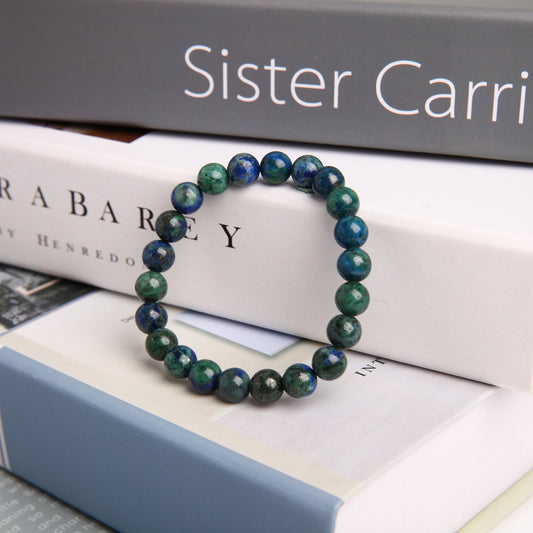 8mm Azurite Crystal Bracelet