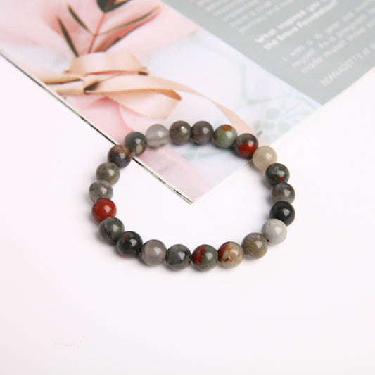 8mm Blood Stone Crystal Bracelet