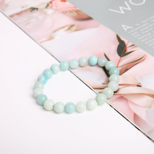 8mm Sky Blue Crystal Bracelet