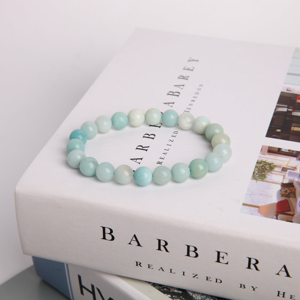 8mm Sky Blue Crystal Bracelet