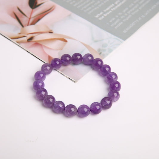 10mm Amethyst Crystal Bracelet