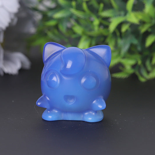 2" Blue Opalite Crystal Carvings