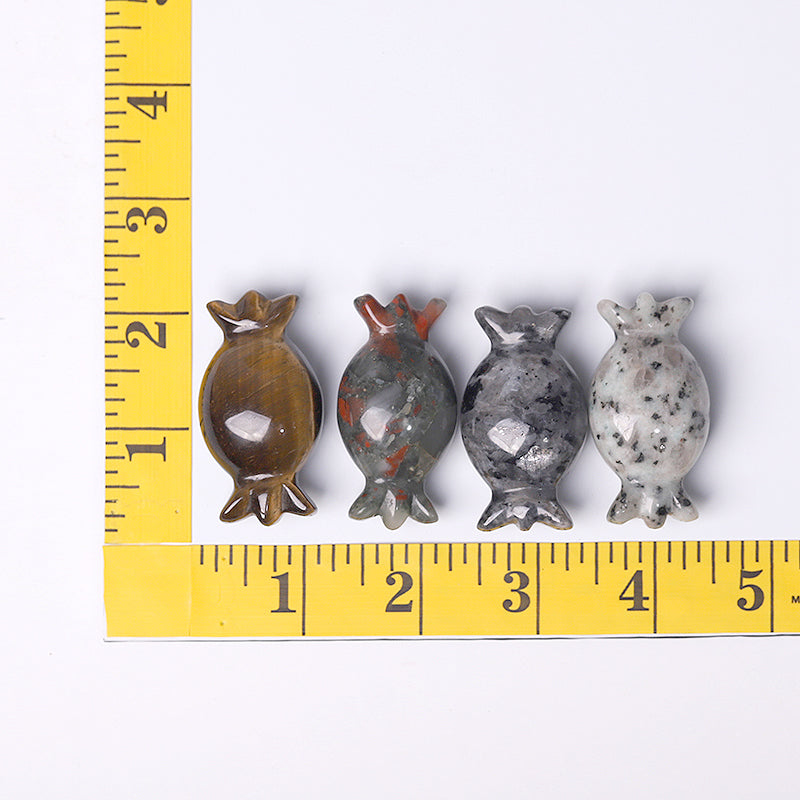 2" High Quality Natural Carved Crystal Candy Carving for Gift