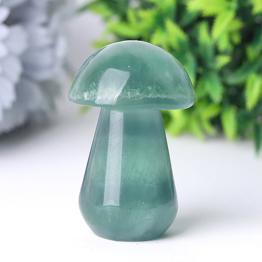 2" Fluorite Mushroom Crystal Carvings