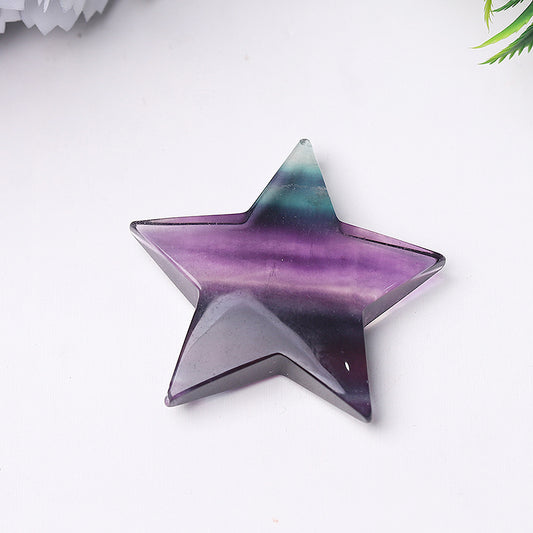 2" Fluorite Star Crystal Carvings