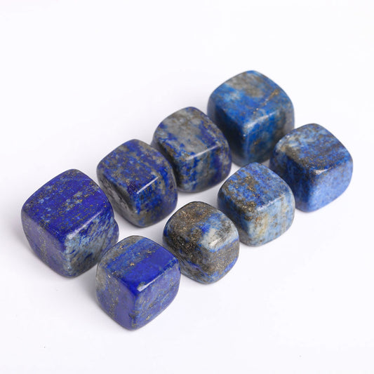 Natural Polished Stones Blue Lapis Lazuli Crystal Cubes