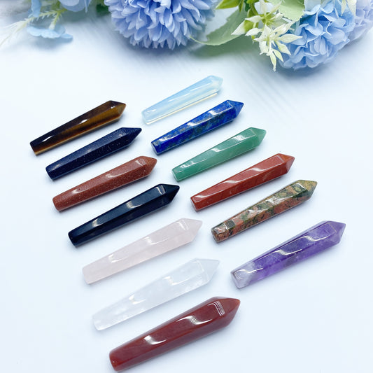 1.9" Mixed Crystal Hexagonal Point Crystal Healing Bulk Wholesale