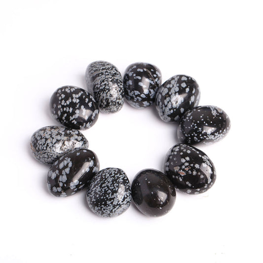 0.5kg Snowflake Obsidian Crystal Tumbles