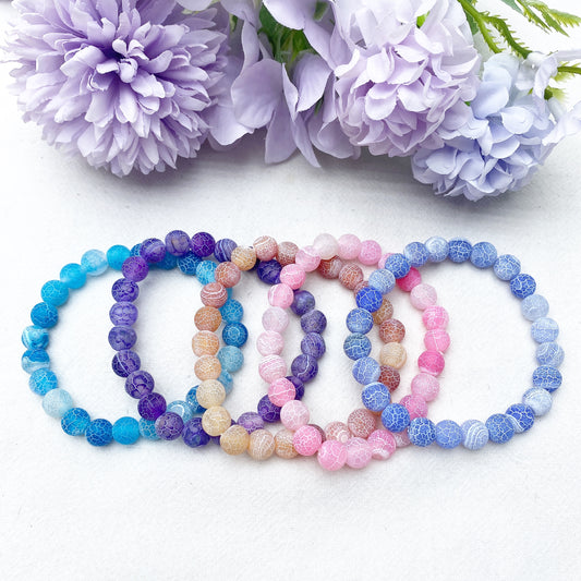 8mm Aura Air Snake Crystal Bracelet Crystal Healing Bulk Wholesale