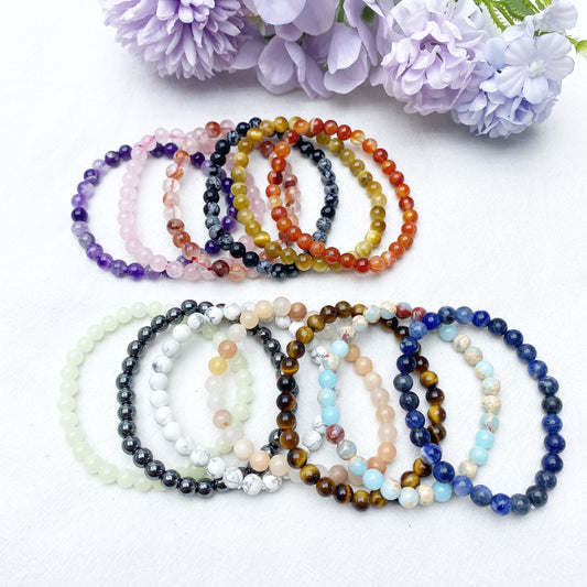 6.0mm Mixed Crystal Bracelet Crystal Healing Bulk Wholesale