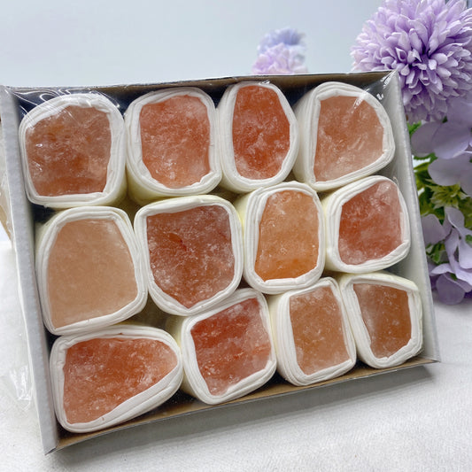 Orange Calcite Raw Stone Collection Box Crystal Healing Bulk Wholesale