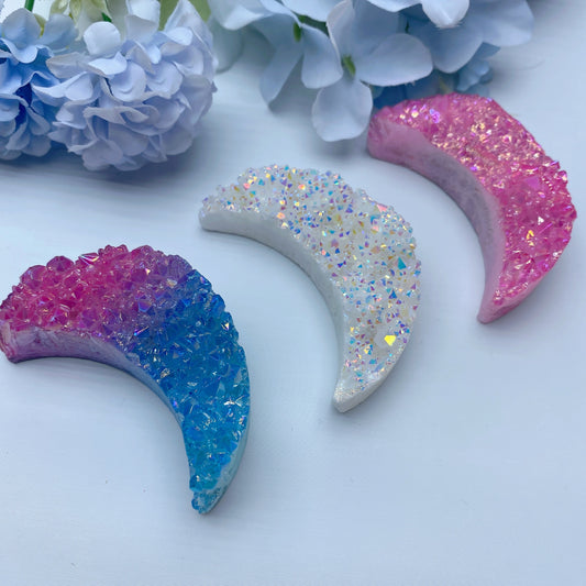 2.5" Aura Clusters Moon Crystal Healing Bulk Wholesale