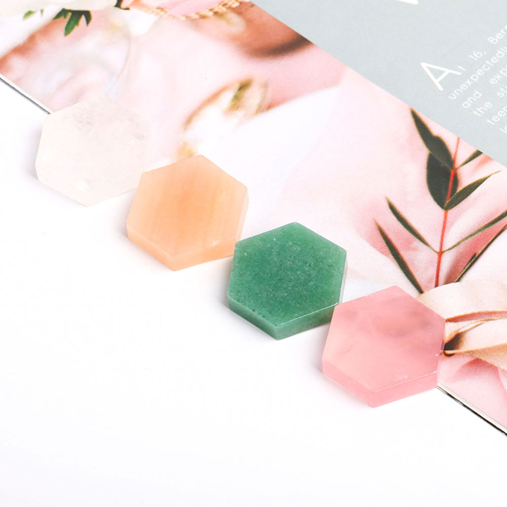 Hexagon Slices Crystal Slabs