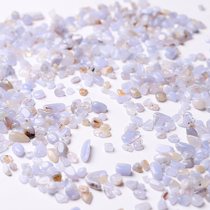 Blue Lace Agate Crystal Chips