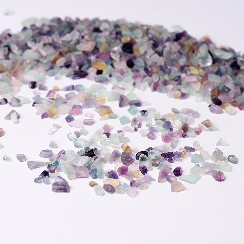Different Size Natural Rainbow Fluorite Chips Crystal Chips for Decoration
