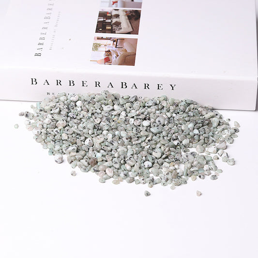 Different Size Natural Kiwi Jasper Chips Crystal Chips for Decoration