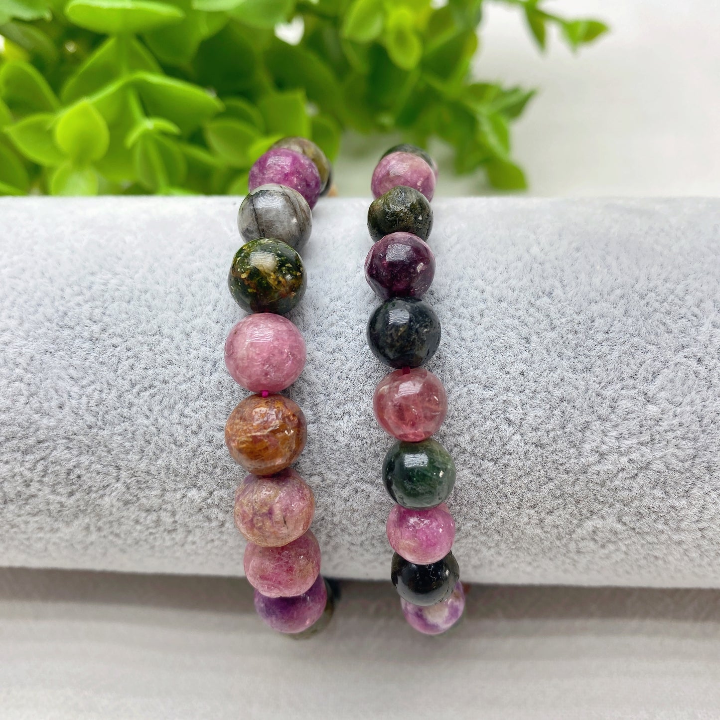7.5mm 8.5mm Half Polished Tourmaline Crystal Healing Bulk Wholesale