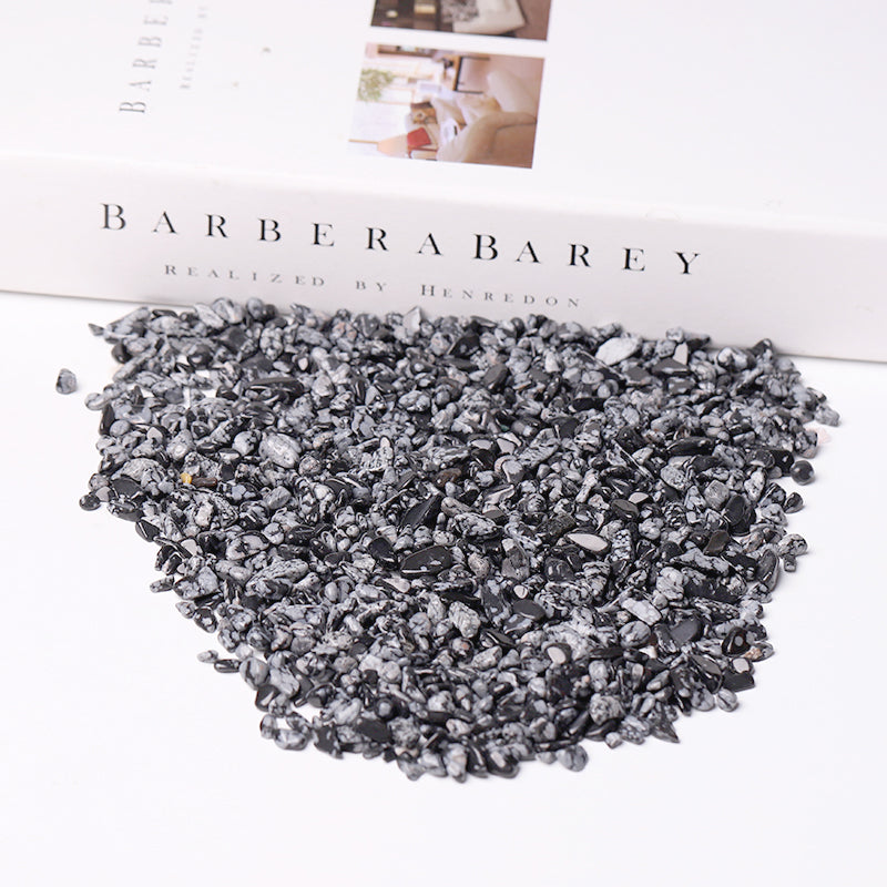 Natural Snowflake Obsidian Chips