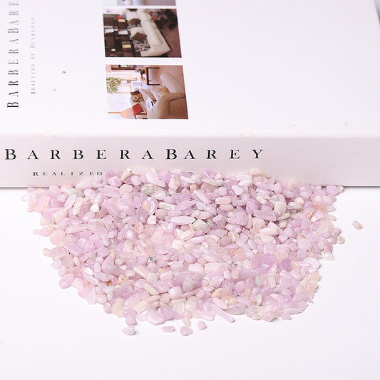 Different Size Natural Kunzite Crystal Chips for Decoration