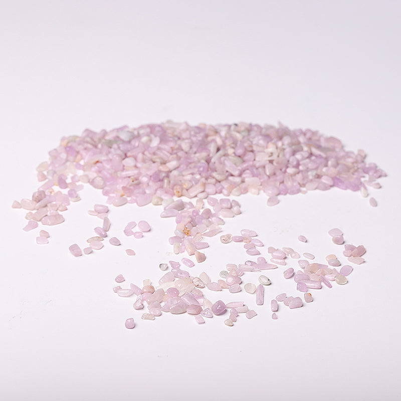 Different Size Natural Kunzite Crystal Chips for Decoration