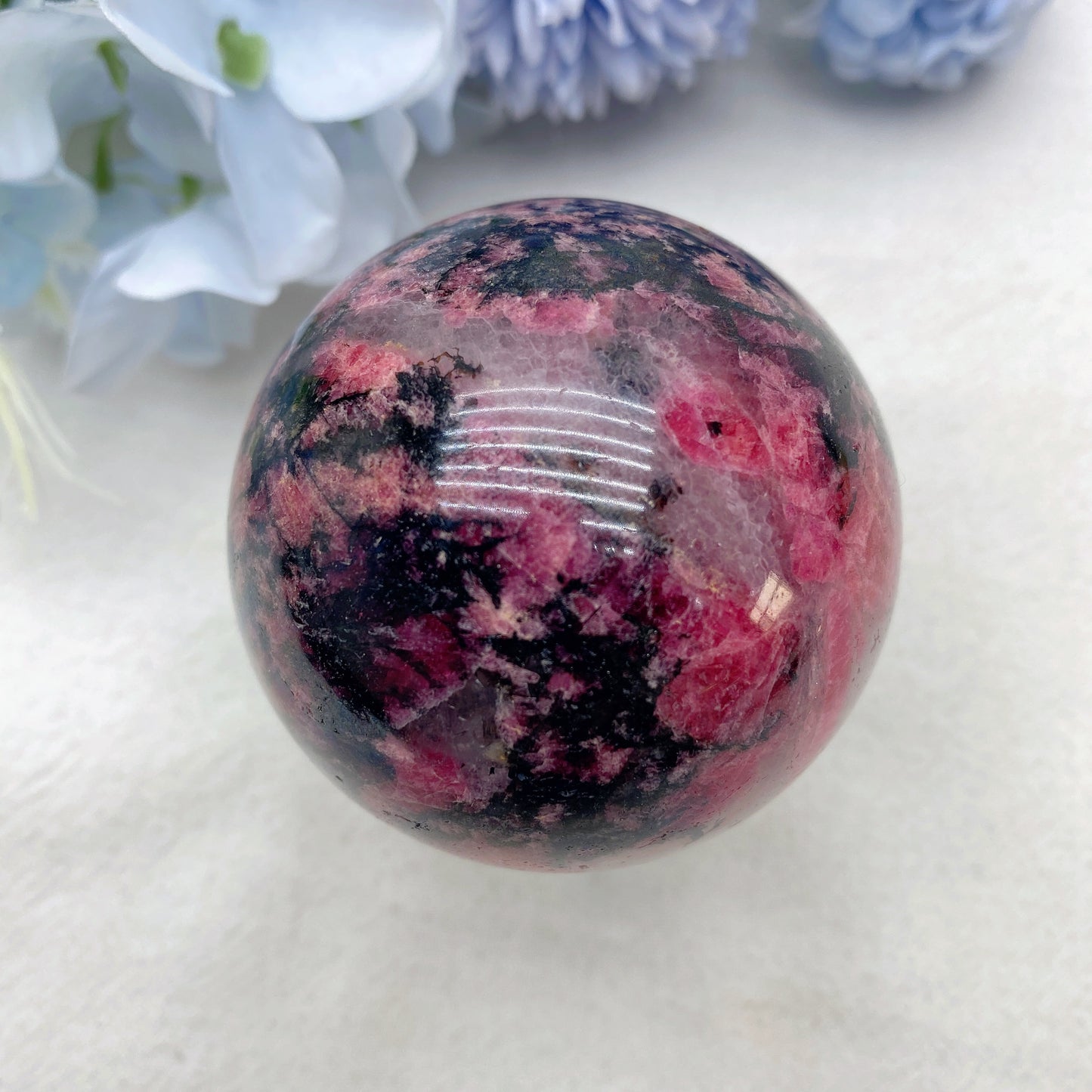 2.0"-4.0" Rhodonite Sphere Crystal Healing Bulk Wholesale