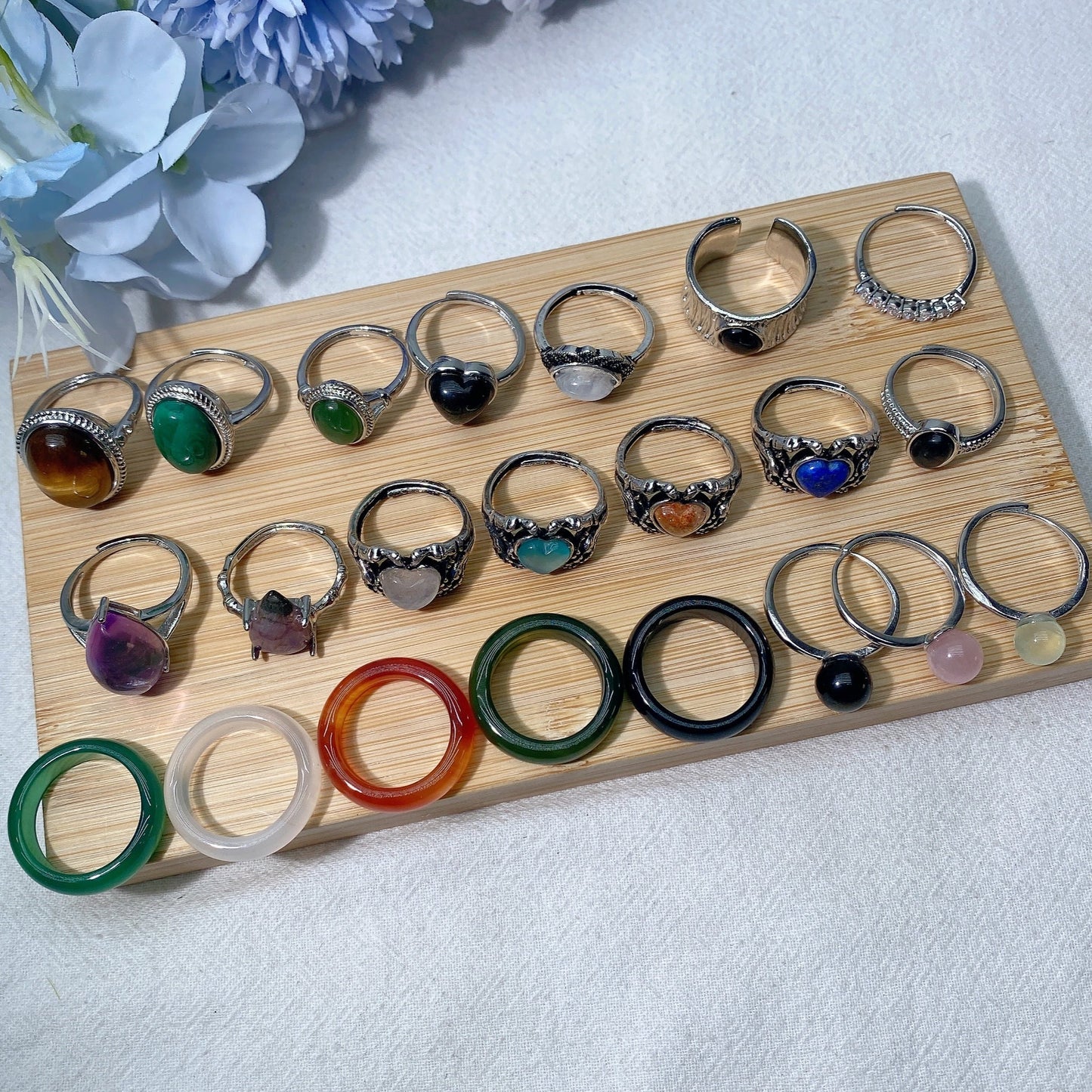 Mixed Crystal Ring Crystal Healing Bulk Wholesale