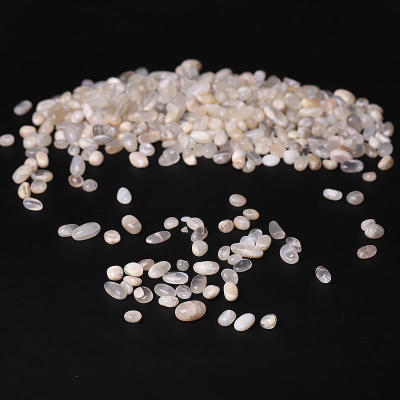 Round Shape Natural Moonstone Chips Crystal Chips for Decoration