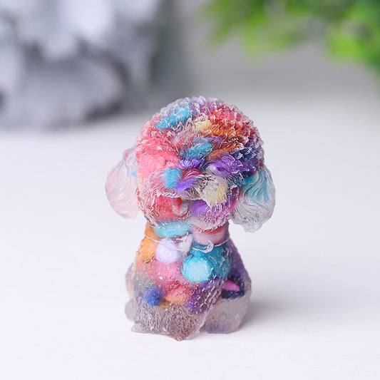 Wholesale Mini Resin Crystal Teddy Dog