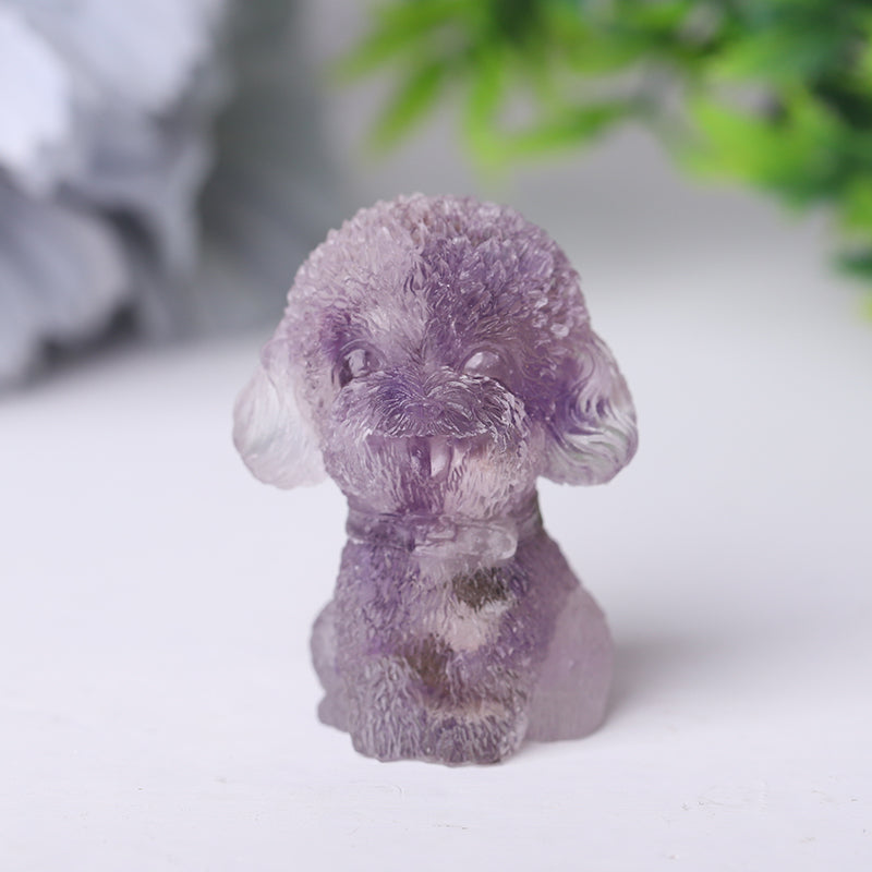 Wholesale Mini Resin Crystal Teddy Dog